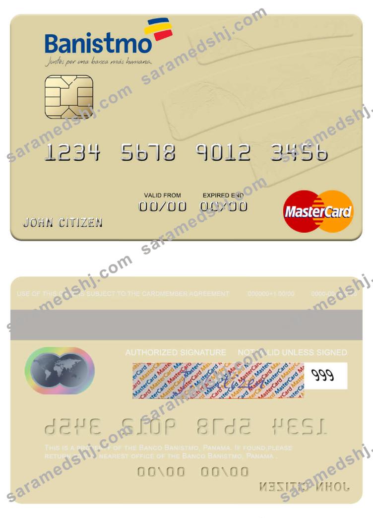 Panama Banco Banistmo mastercard